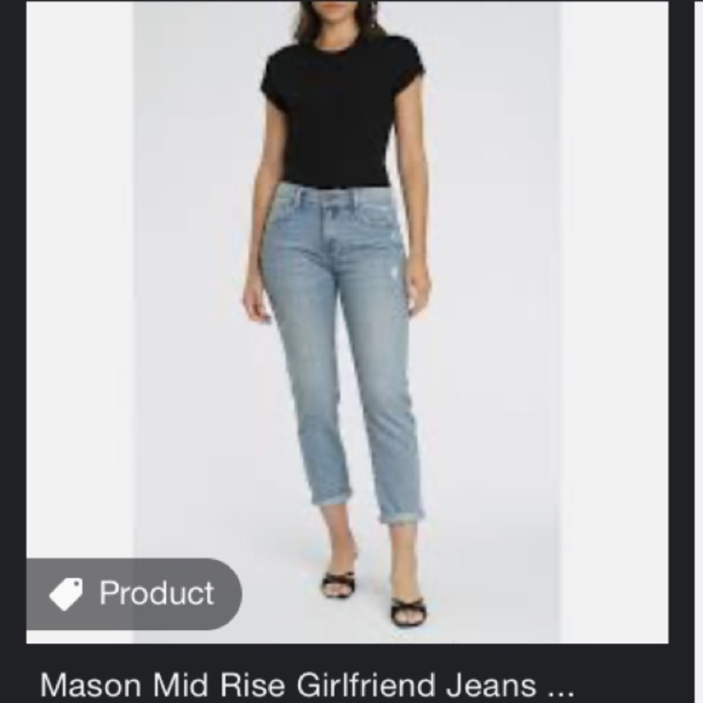 Pistola Mason Mid rise boyfriend jean size 28
